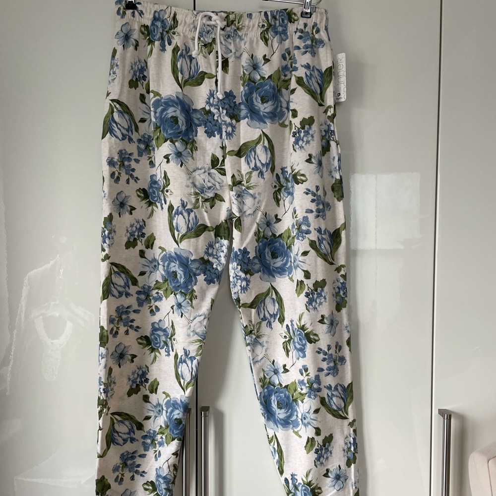 Inner Circle Sweatpants in Off White/Blue & Green Size-XL NWT